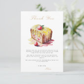 Brunch & Bubbly Brautparty Danke Karte (Stehend Vorderseite)