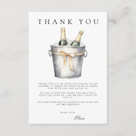 Brunch & Bubbly Brautparty Danke Karte