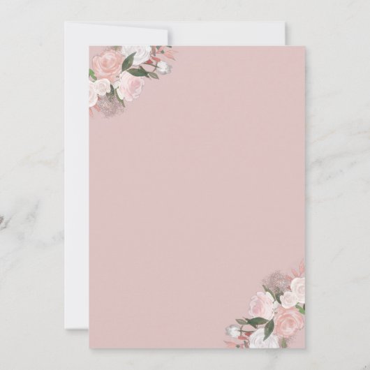 Brunch & Bubbly Brautparty Einladung (Rückseite)