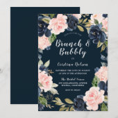 Brunch & Bubbly Brautparty Einladung (Vorne/Hinten)
