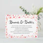 Brunch & Bubbly | Brautparty Einladung (Stehend Vorderseite)