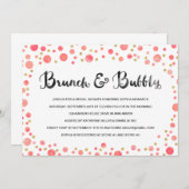 Brunch & Bubbly | Brautparty Einladung (Vorne/Hinten)