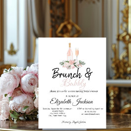 Brunch & Bubbly Brautparty Einladung