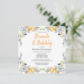 Brunch & Bubbly Brautparty Floral Boho (Stehend Vorderseite)