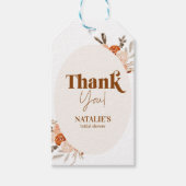 Brunch & Bubbly, Brautparty, Floral Bridal Invi Geschenkanhänger (Vorderseite)