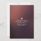 Brunch Bubbly Brautparty Floral String Lights Einladung (Rückseite)