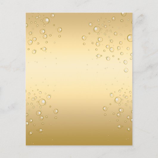 Brunch Bubbly Brautparty Flyer (Hinten)