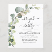 Brunch & Bubbly Brautparty Foto Einladung (Vorderseite)