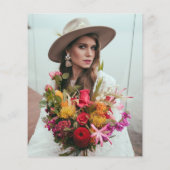 Brunch & Bubbly Brautparty Foto Einladung Flyer (Hinten)