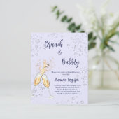 Brunch Bubbly Brautparty Lavendel (Stehend Vorderseite)