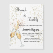 Brunch Bubbly Brautparty Magneteinladung (Vorderseite)