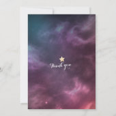 Brunch Bubbly Brautparty Night Stars Sky Galaxy Einladung (Rückseite)