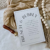 Brunch & Bubbly Brautparty Party Einladung