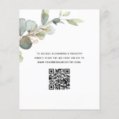 Brunch & Bubbly Brautparty QR Code Einladung (Rückseite)