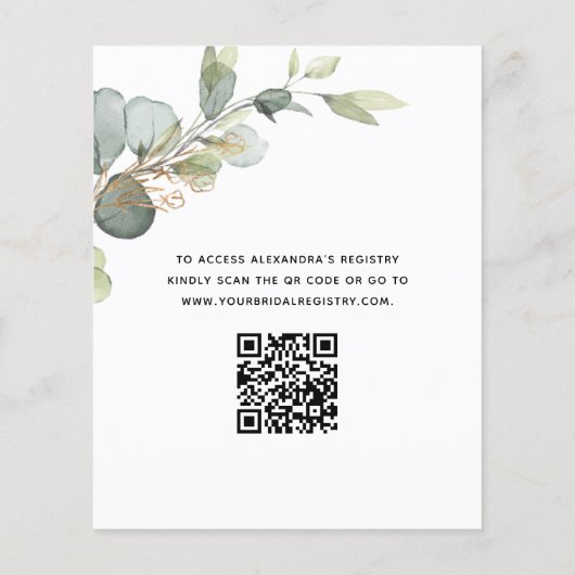 Brunch & Bubbly Brautparty QR Code Einladung (Rückseite)