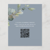 Brunch & Bubbly Brautparty QR Code Einladung Flyer (Hinten)