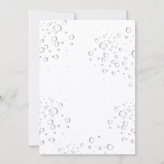 Brunch Bubbly Brautparty Sonnenblumen Grünpflanzen Einladung (Rückseite)