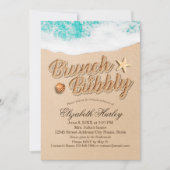 Brunch Bubbly Brautparty Summer Beach Starfish Einladung (Vorderseite)