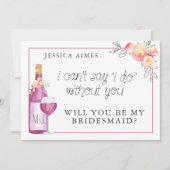 Brunch & Bubbly Bridal Brunch Bridal Bridesmaid Ca Einladung (Vorderseite)