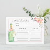Brunch & Bubbly Bridal Brunch Rezept Card (Stehend Vorderseite)