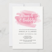Brunch & Bubbly Bridal Dusche Einladung (Vorderseite)
