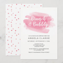 Brunch & Bubbly Bridal Dusche Einladung