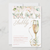 Brunch & Bubbly Bridal Dusche Einladung (Vorderseite)