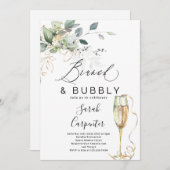 Brunch & Bubbly Bridal Showeinlage Einladung (Vorne/Hinten)