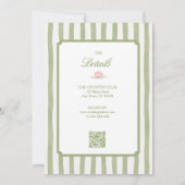 Brunch & Bubbly Bridal Shower Invitation Einladung (Rückseite)