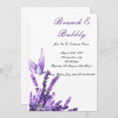 BRUNCH & BUBBLY BRIDAL SHOWING INVITATION EINLADUNG (Vorne/Hinten)