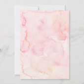 Brunch & Bubbly Burgundy Rose Brautparty Einladung (Rückseite)