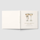 Brunch & Bubbly Champagner Brautparty Gästebuch (Voll)