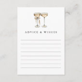 Brunch & Bubbly Champagner Brautparty Hinweiskarte (Vorderseite)