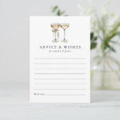 Brunch & Bubbly Champagner Brautparty Hinweiskarte (Stehend Vorderseite)