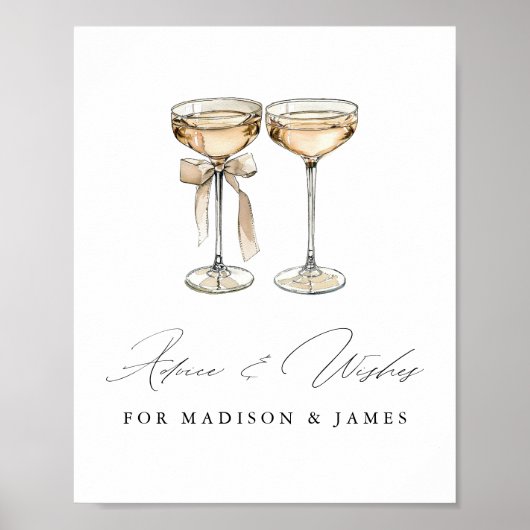 Brunch & Bubbly Champagner-Brautparty Poster (Vorne)