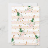 Brunch & Bubbly Champagner Bridal Dusche Einladung (Rückseite)