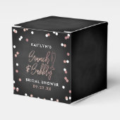 Brunch & Bubbly Confetti Brautparty Geschenkschachtel (Vorderseite)