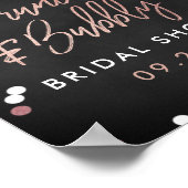 Brunch & Bubbly Confetti Brautparty Willkommen Poster (Ecke)