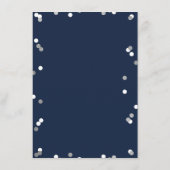 Brunch & Bubbly Confetti Bridal Shower Menükarte (Rückseite)