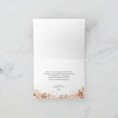 Brunch & Bubbly Dankeschön Card | Aquarellblume Dankeskarte (Innenseite)