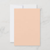Brunch & Bubbly Details Card – Peach Watercolor Dankeskarte (Rückseite)