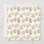 Brunch Bubbly Drilling Blätter Brautparty Einladung (Rückseite)