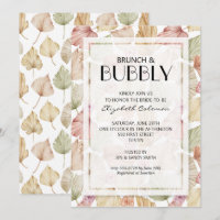 Brunch Bubbly Drilling Blätter Brautparty