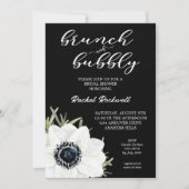 Brunch Bubbly Floral Brautparty Einladung (Vorderseite)