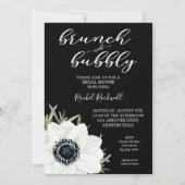 Brunch Bubbly Floral Bridal Dusche Einladungen (Vorderseite)