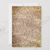 Brunch & Bubbly Glass, Glitzer Brautparty Einladung (Rückseite)