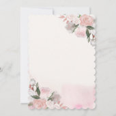 Brunch & Bubbly Glitzer Brautparty Einladung (Rückseite)