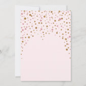 Brunch & Bubbly Glitzer Bridal Dusche Einladung (Rückseite)