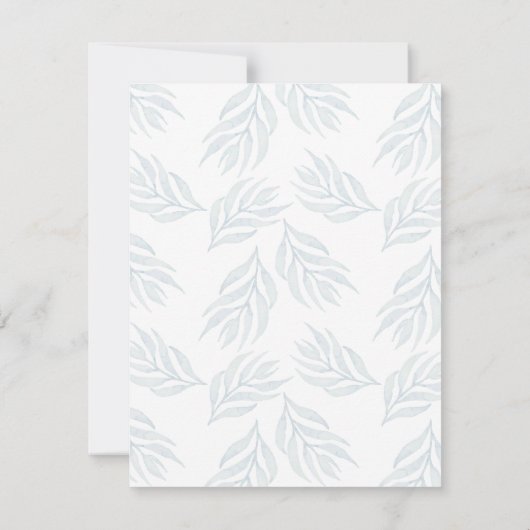 Brunch & Bubbly Greenery Brautparty Einladung (Rückseite)