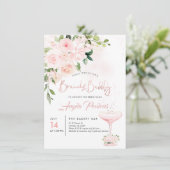 Brunch Bubbly H2 Blush Anthuriums Rose Peonys Einladung (Stehend Vorderseite)